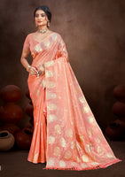 Plush Gajri Munga kota Festival Saree for Women
