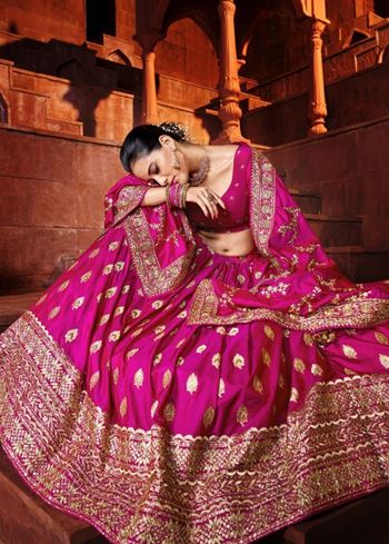 Precious Pink Sequins Net Engagement Wear Lehenga Choli With Dupatta