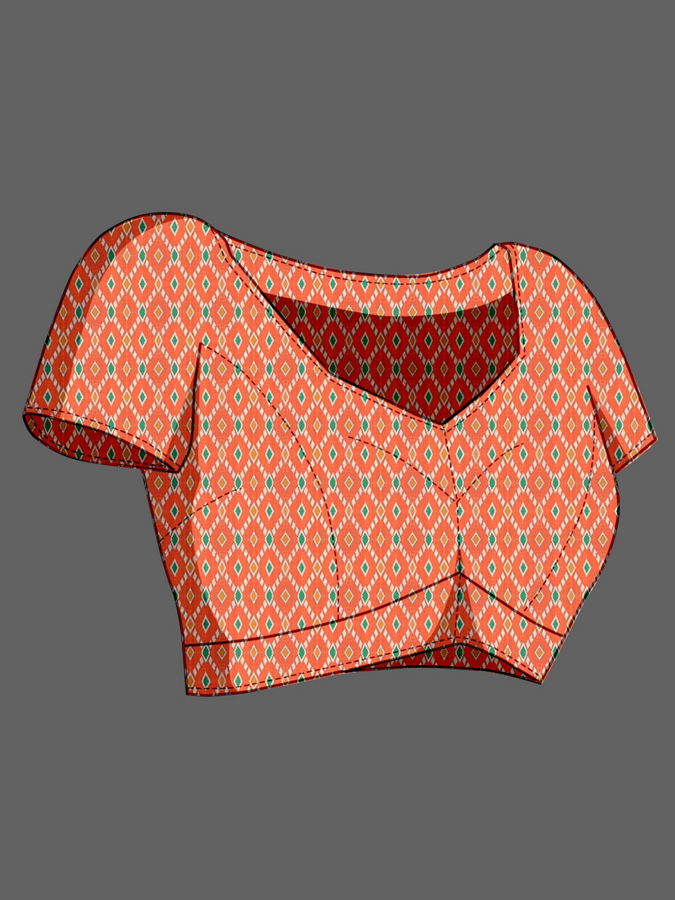 Purple Trendy Crepe Saree With Woven Zari Patta And Designer Print Work