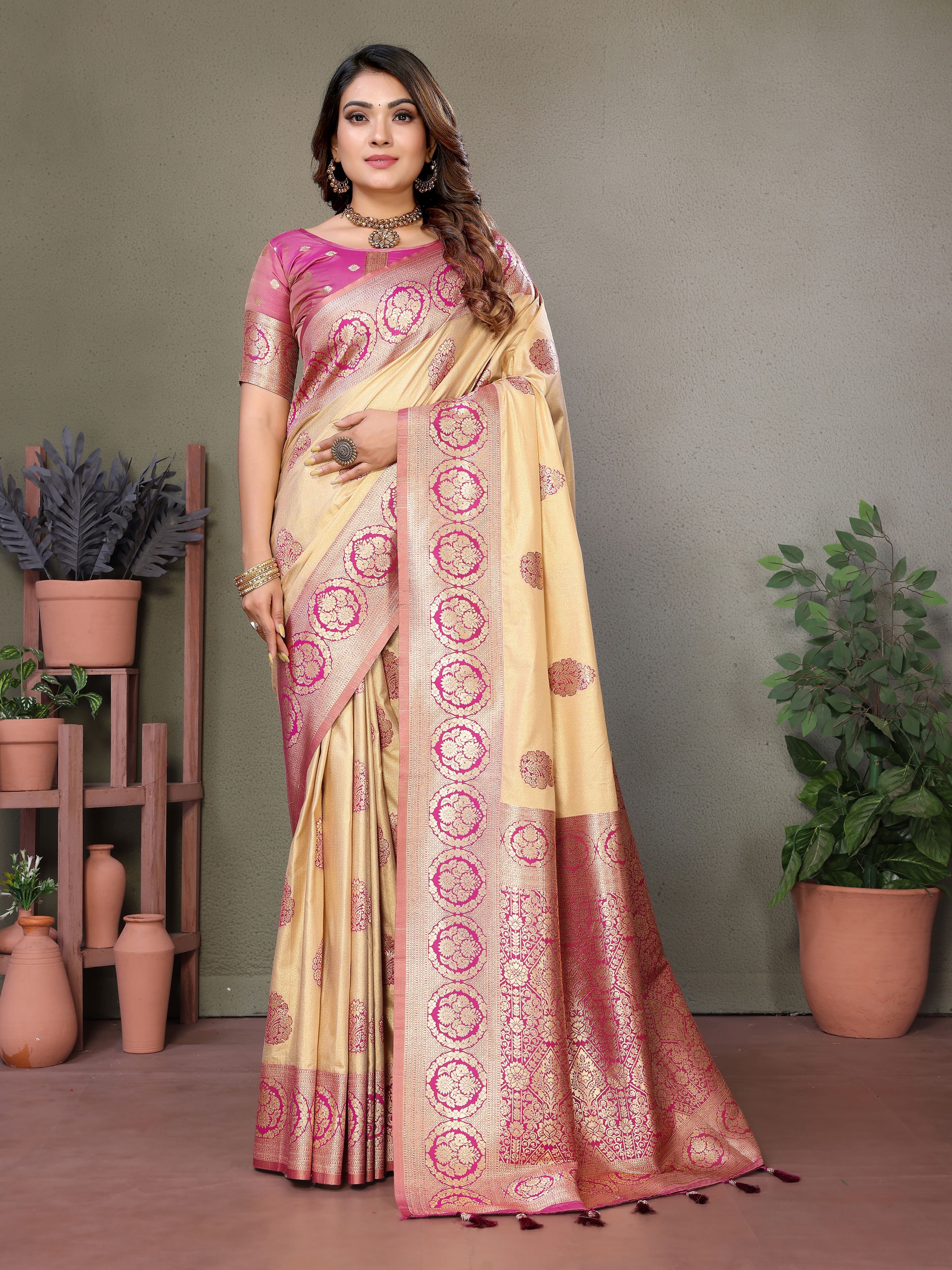 Purple Woven Rich Pallu Designer Viscose Silk Ethnic Saree