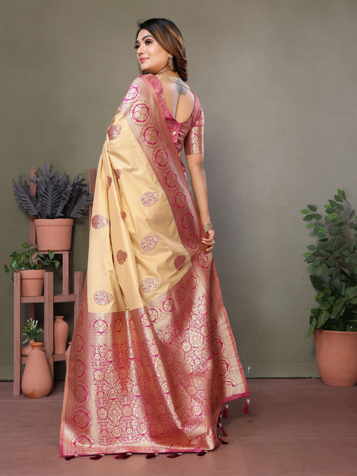 Purple Woven Rich Pallu Designer Viscose Silk Ethnic Saree