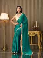 Rama Chiffon Fancy Designer Bollywood Party Saree