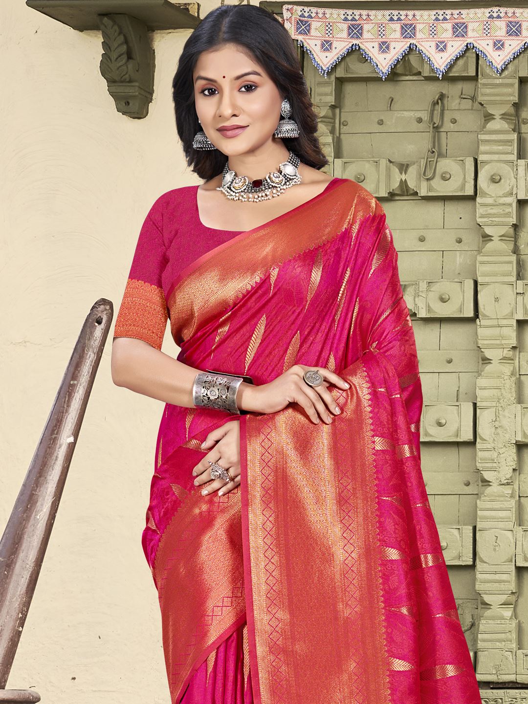 Red Color Festival Wear Silk Saree