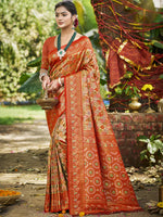 Red Dharmavaram Saree With Heritage Vibes and Modern Appeal