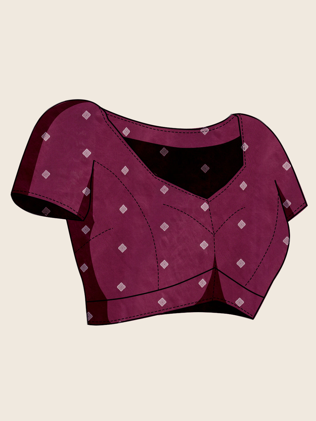 Wine Soft Silk Woven Meenakari Designer Ethnic Saree