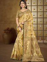 Yellow Color Festive Wear Silk Saree