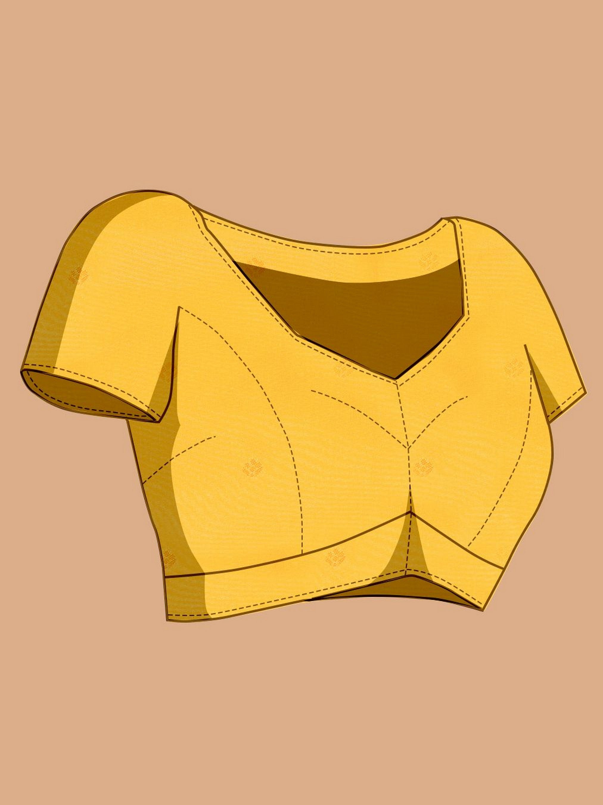 Yellow Ethnic Banarasi Silk Saree With Woven Jari Designer Work